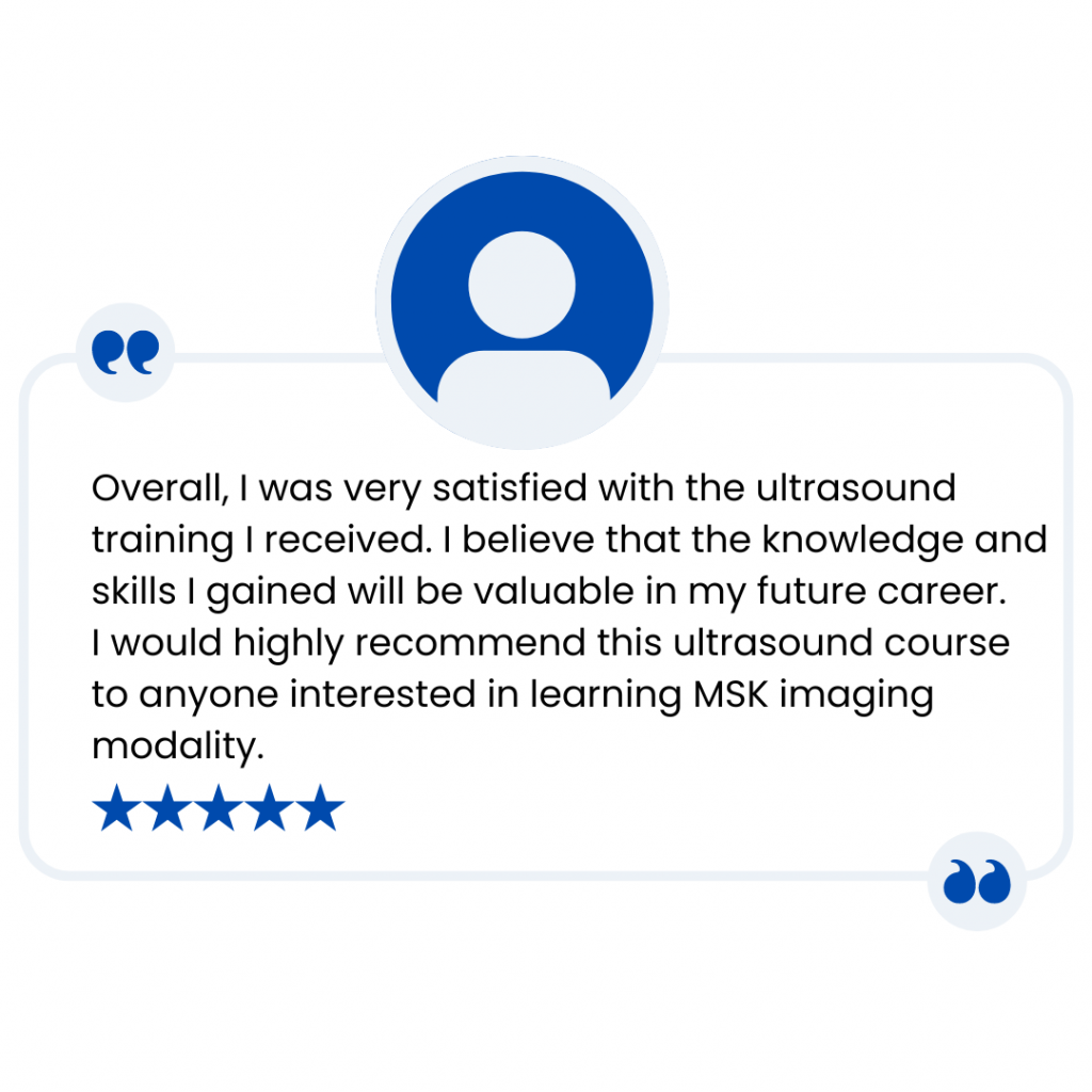 Client review for msk ultrasound course