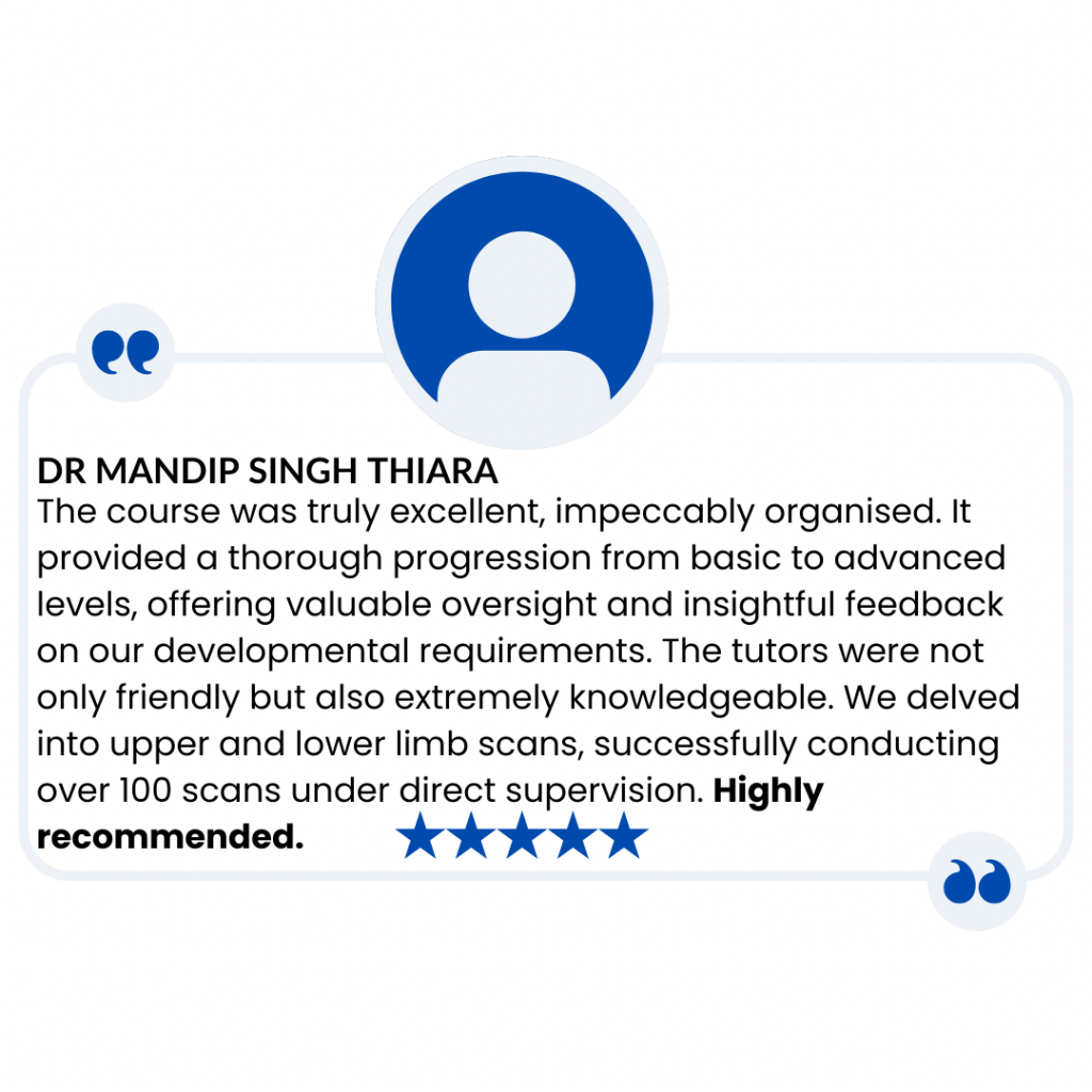 Client review for msk ultrasound course